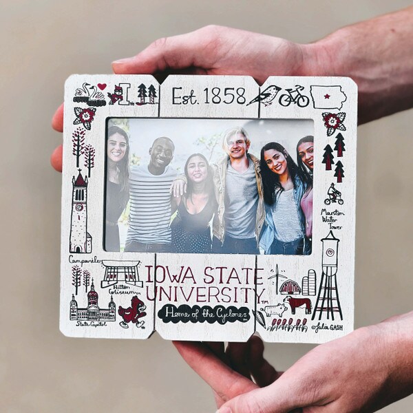 Julia Gash Illustrated Wood Picture Frame (4"x6")